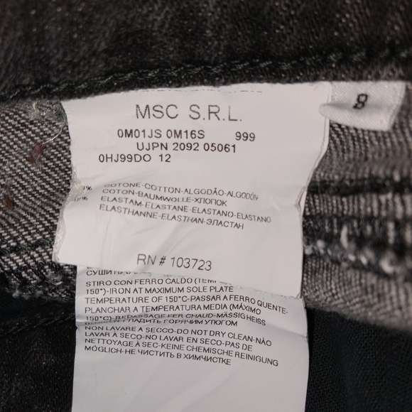 Women's Armani Collezioni Black Mid Rise Bootcut Jeans 8 - Picture 8 of 14